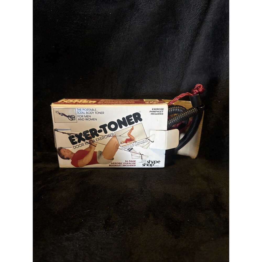 Dynamic Classics EXER-TONER~Shape Shop Door Knob Exerciser Resistance Rope~1984